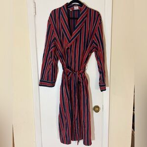 Neiman Marcus Vintage Bathrobe%100 Cotton Made in England W/ Belt Size XL